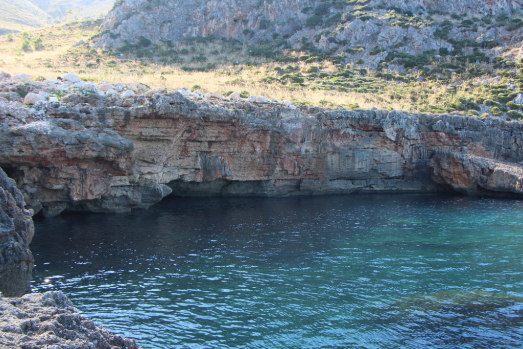 Cala Firriato's Deep Water Solo cliff